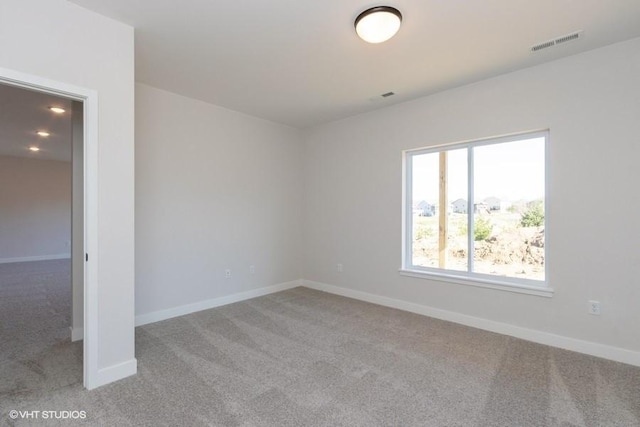 view of carpeted empty room