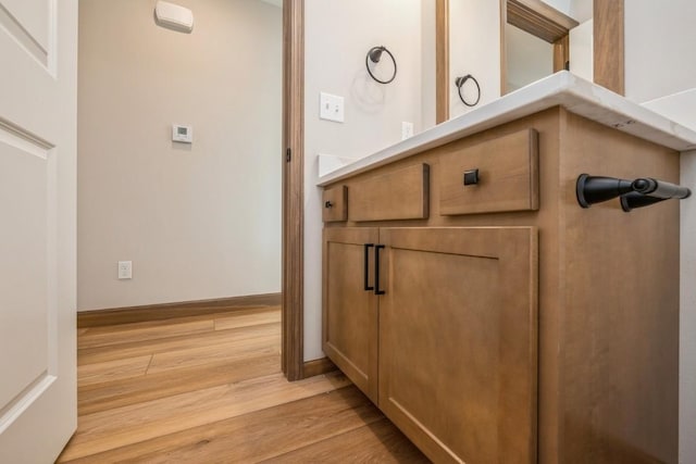 details with hardwood / wood-style flooring