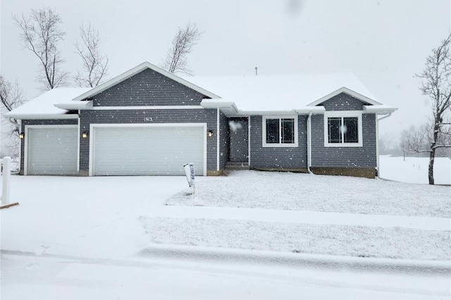 ranch-style house with an attached garage