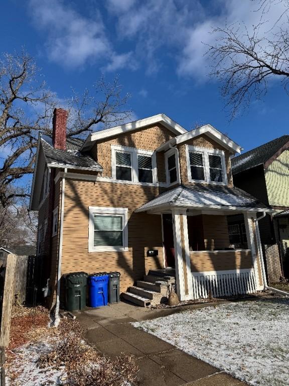 view of front of house with a porch