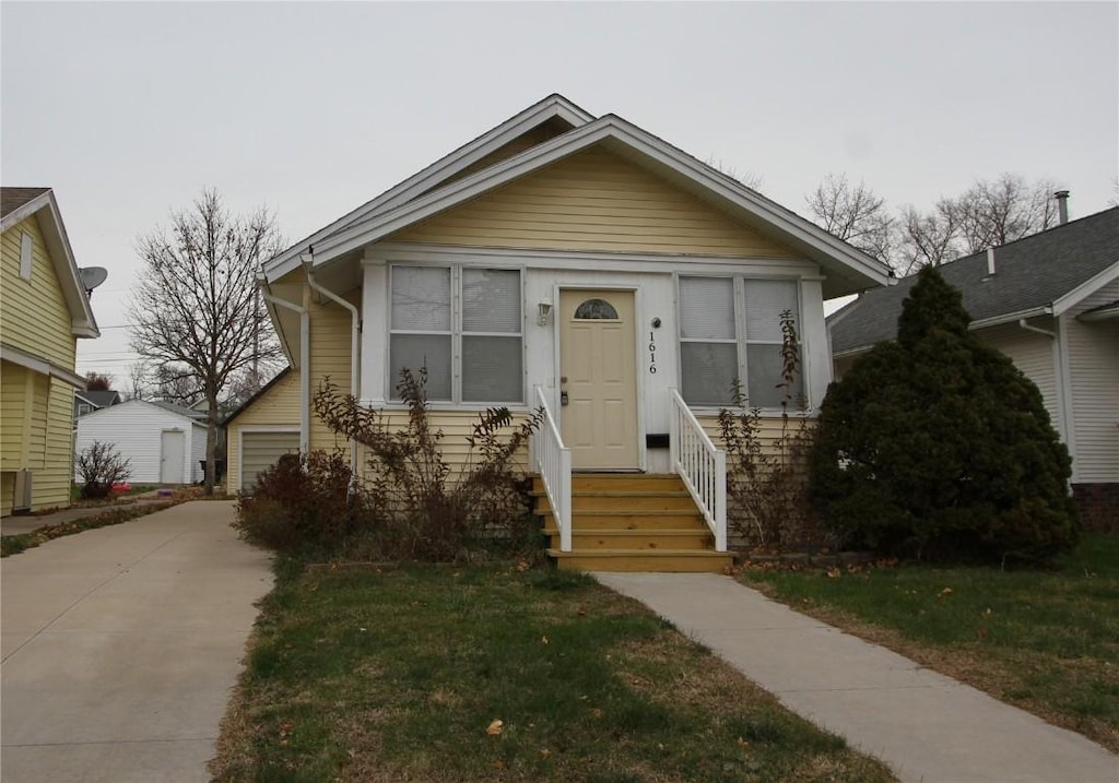 view of bungalow-style house