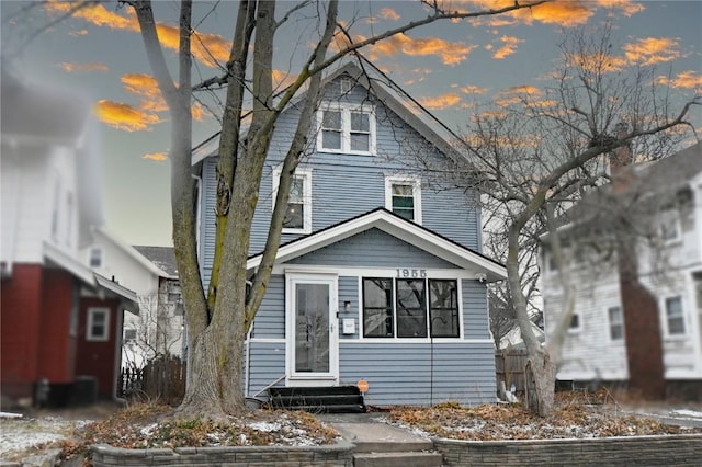 view of front of home