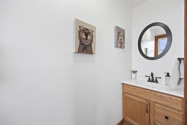 bathroom featuring vanity