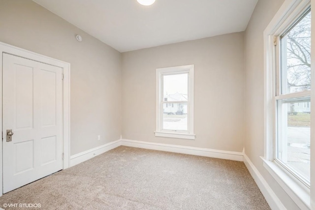 view of carpeted empty room