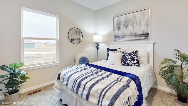 bedroom featuring carpet flooring