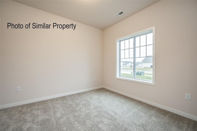 empty room featuring carpet floors