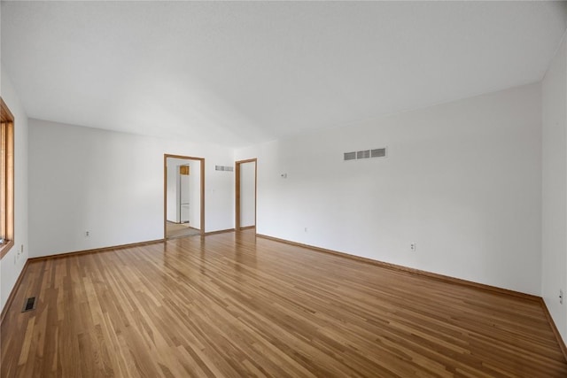 empty room featuring light hardwood / wood-style flooring