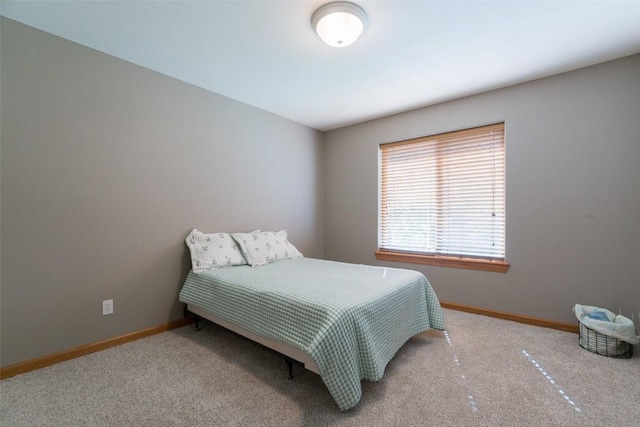 bedroom with carpet