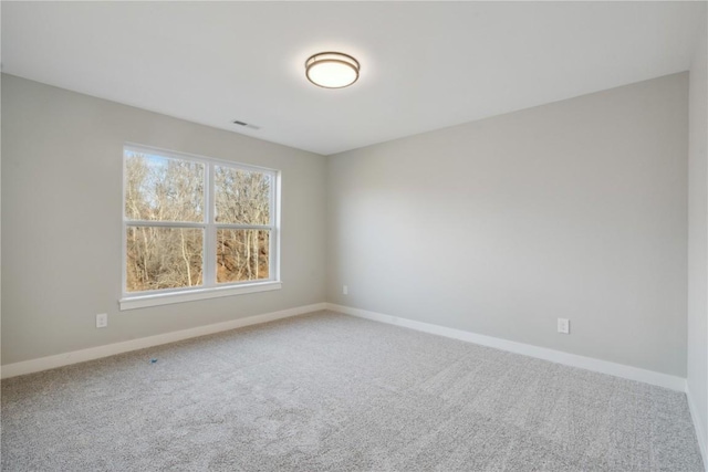 spare room featuring carpet floors