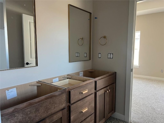 bathroom with vanity