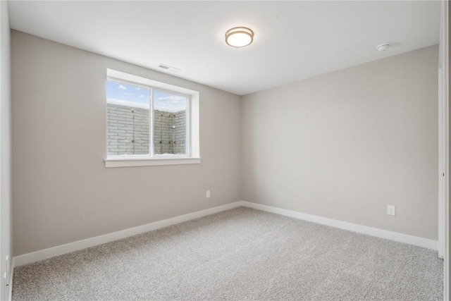 view of carpeted empty room