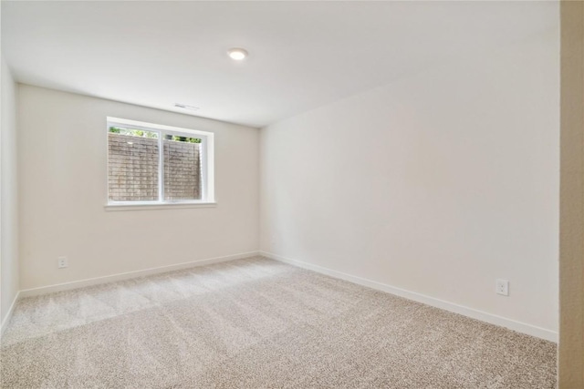 view of carpeted empty room