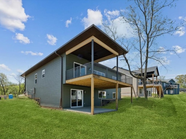 1501 Legend Dr, Tiffin, IA 52340 - back of property with a yard and a patio