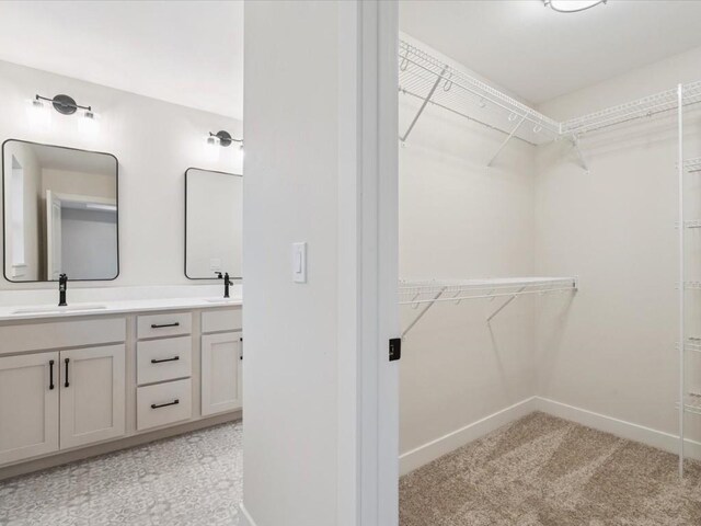 314 Sierra Trce, Coralville, IA 52241 - full bathroom with double vanity and a spacious closet