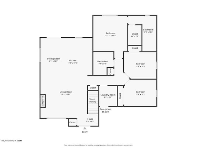 314 Sierra Trce, Coralville, IA 52241 - view of floor plan / room layout