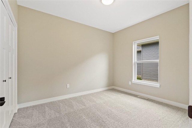 view of carpeted empty room