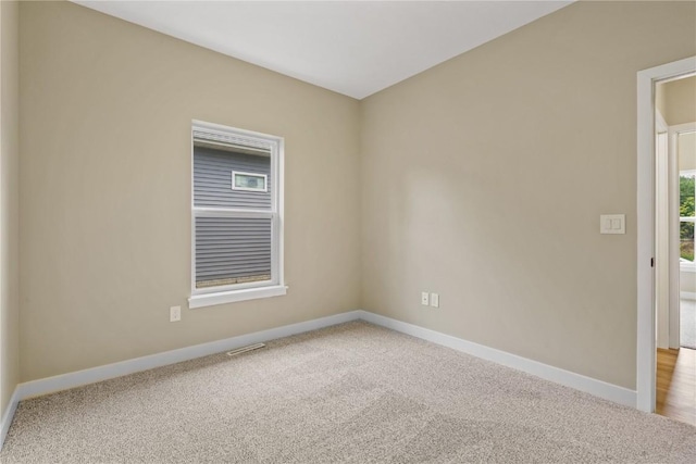 view of carpeted empty room