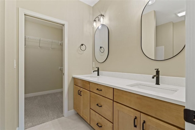 bathroom featuring vanity