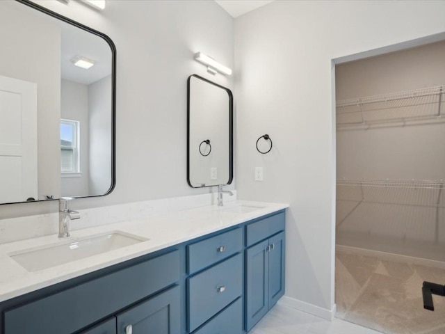 bathroom with vanity