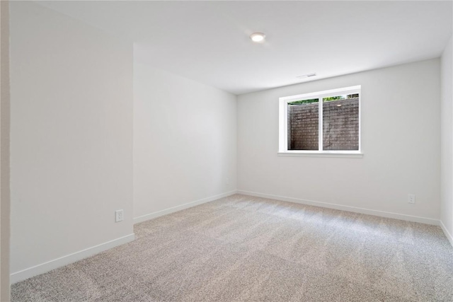 view of carpeted empty room