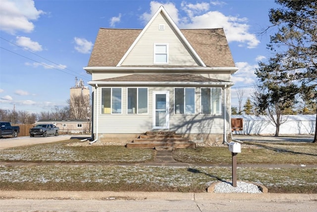 view of front of home