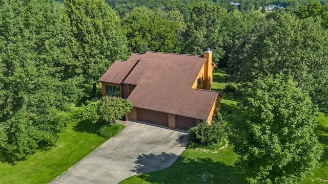 birds eye view of property