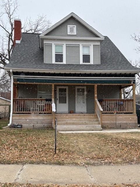 view of front of house featuring a porch