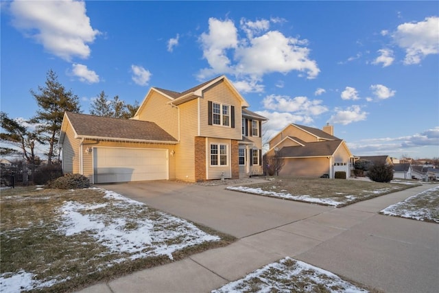 view of front of house featuring a garage