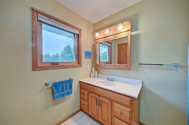 bathroom with vanity