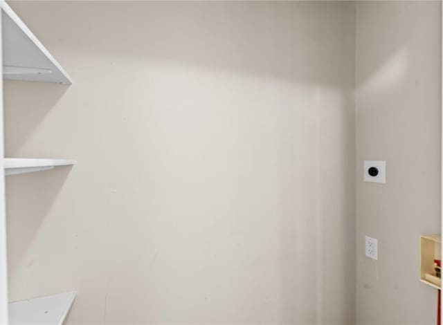 laundry area featuring washer hookup and electric dryer hookup