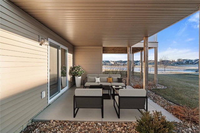 view of patio / terrace with outdoor lounge area