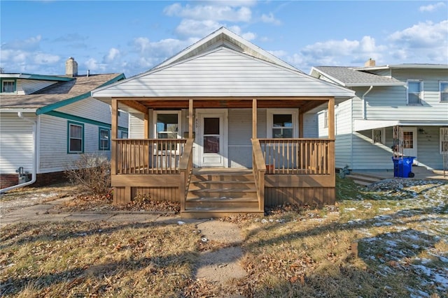 bungalow with covered porch