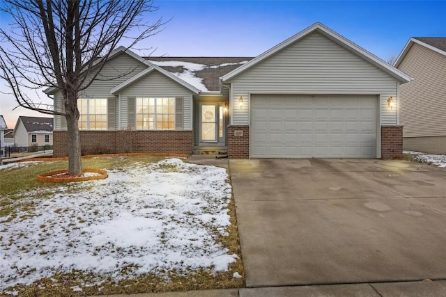 ranch-style house with a garage