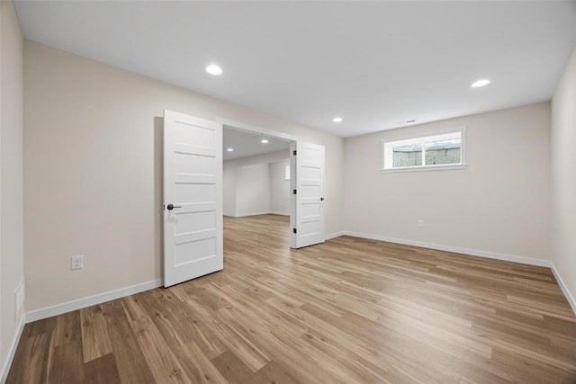 interior space featuring light hardwood / wood-style floors