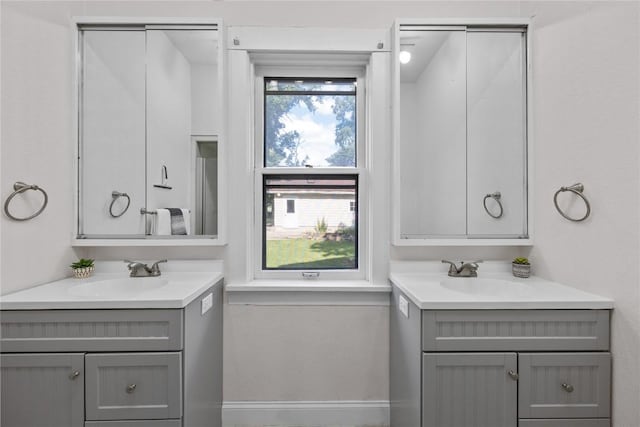 bathroom featuring vanity