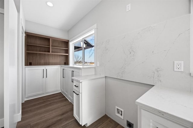 washroom featuring dark hardwood / wood-style floors