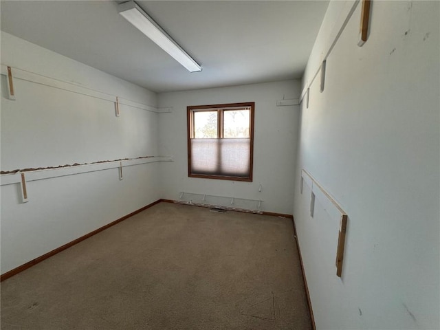 view of carpeted empty room