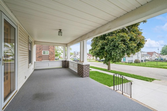 view of patio with covered porch