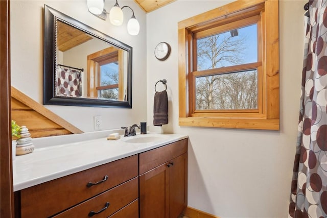 bathroom featuring vanity