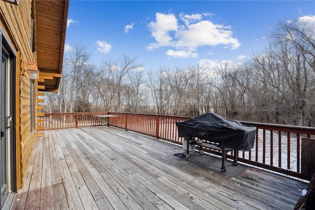 view of wooden terrace