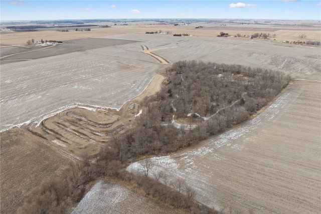 drone / aerial view featuring a rural view