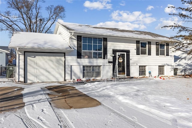 view of front of home featuring a garage