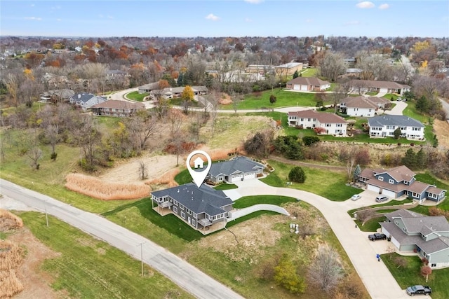 birds eye view of property