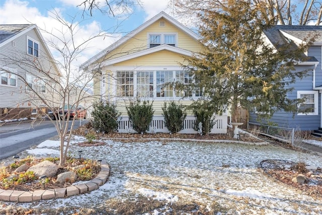 view of front of home