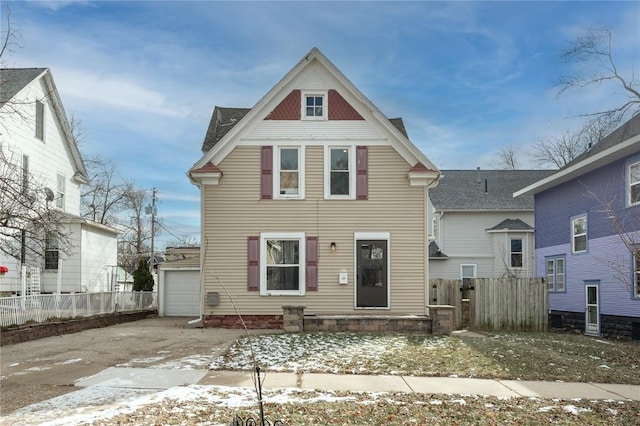 view of front of house featuring a garage