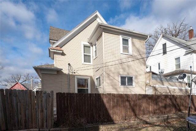 view of back of property