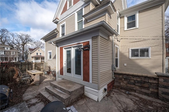 rear view of house featuring a patio