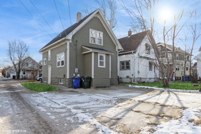 view of back of property