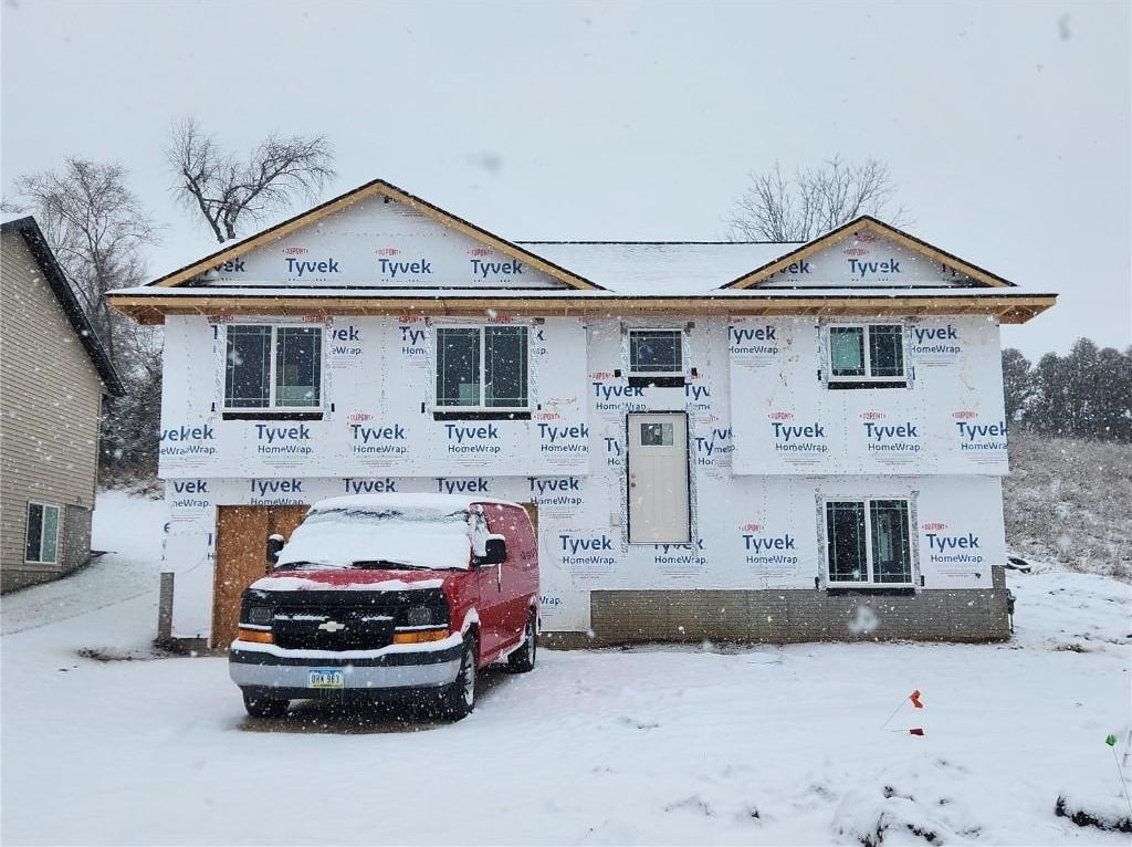 view of unfinished property