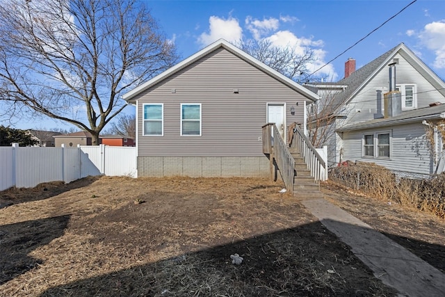 view of rear view of property